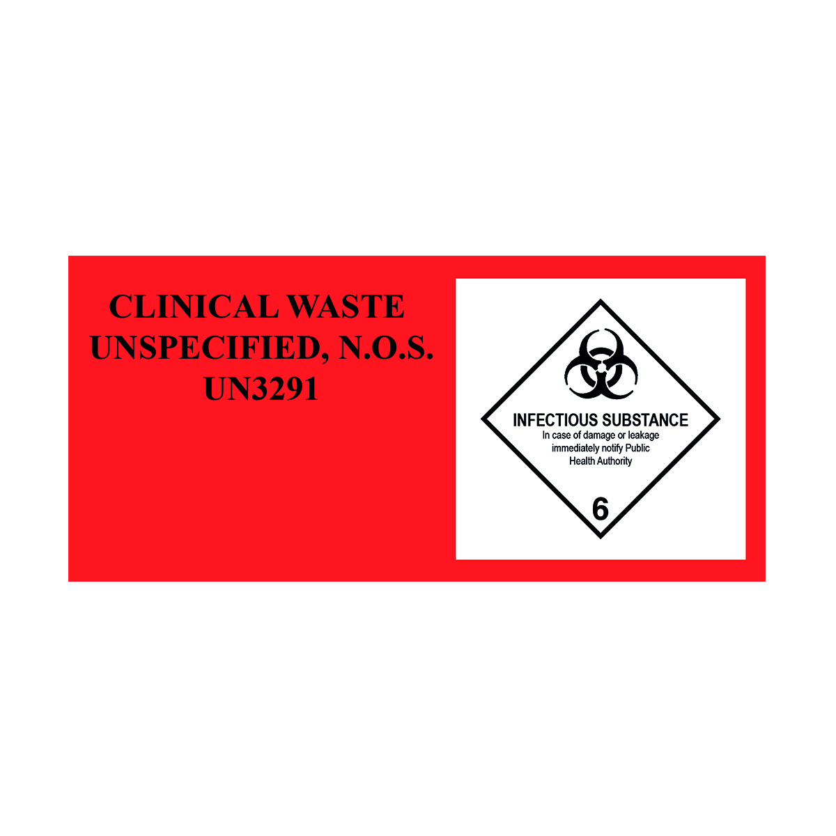 Class 6.2 Biohazard Label Image